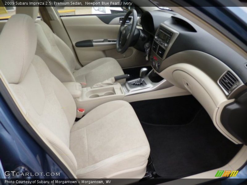 Newport Blue Pearl / Ivory 2009 Subaru Impreza 2.5i Premium Sedan