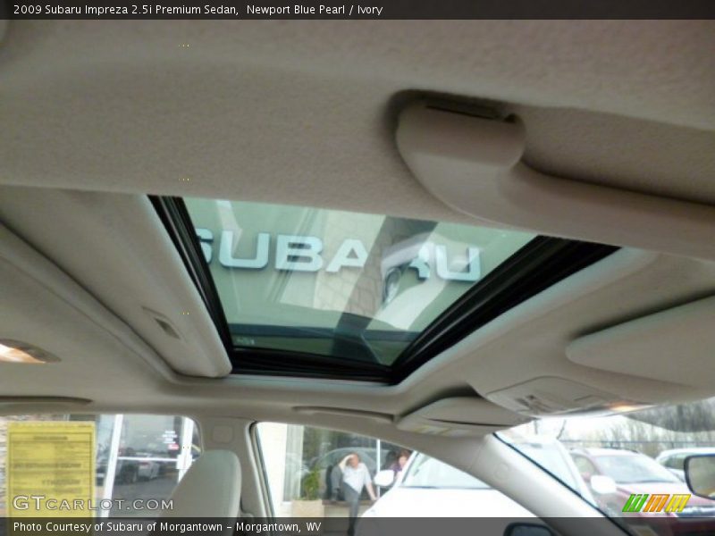 Newport Blue Pearl / Ivory 2009 Subaru Impreza 2.5i Premium Sedan