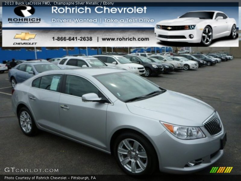 Champagne Silver Metallic / Ebony 2013 Buick LaCrosse FWD
