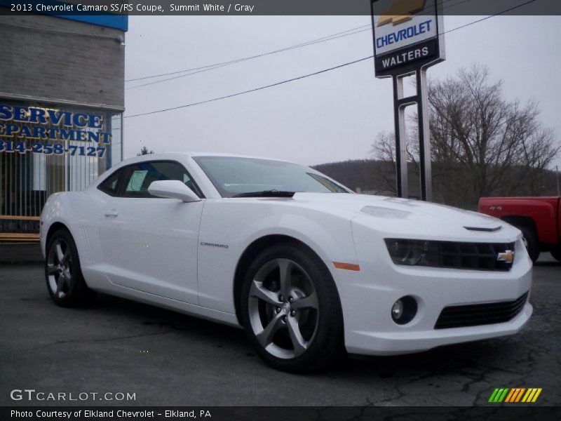 Summit White / Gray 2013 Chevrolet Camaro SS/RS Coupe