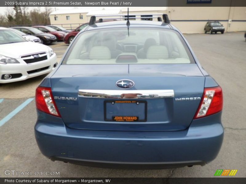 Newport Blue Pearl / Ivory 2009 Subaru Impreza 2.5i Premium Sedan