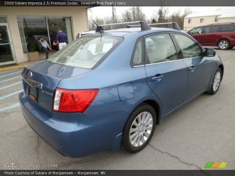 Newport Blue Pearl / Ivory 2009 Subaru Impreza 2.5i Premium Sedan