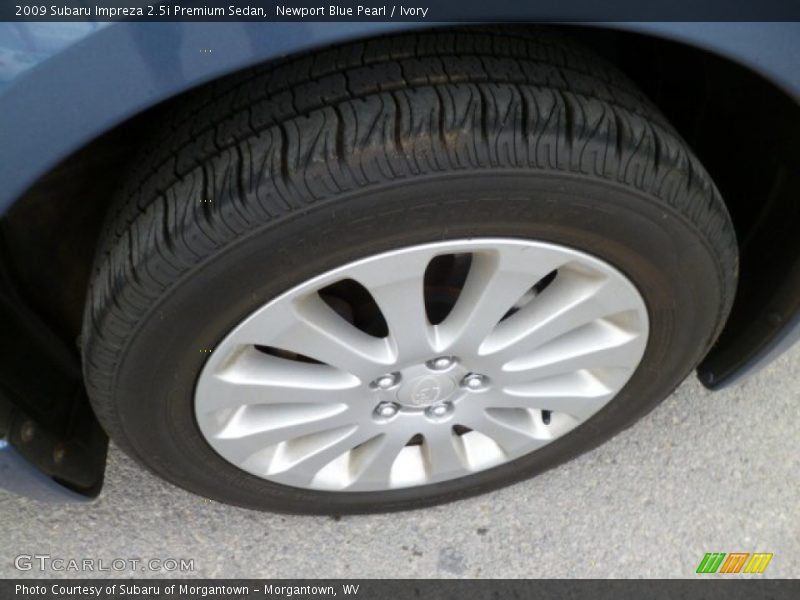 Newport Blue Pearl / Ivory 2009 Subaru Impreza 2.5i Premium Sedan
