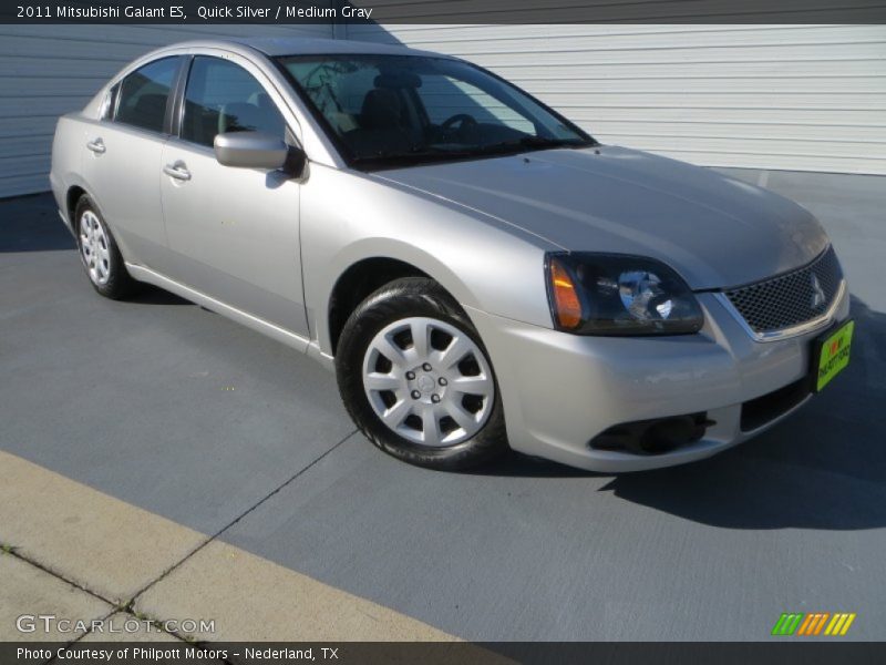 Quick Silver / Medium Gray 2011 Mitsubishi Galant ES
