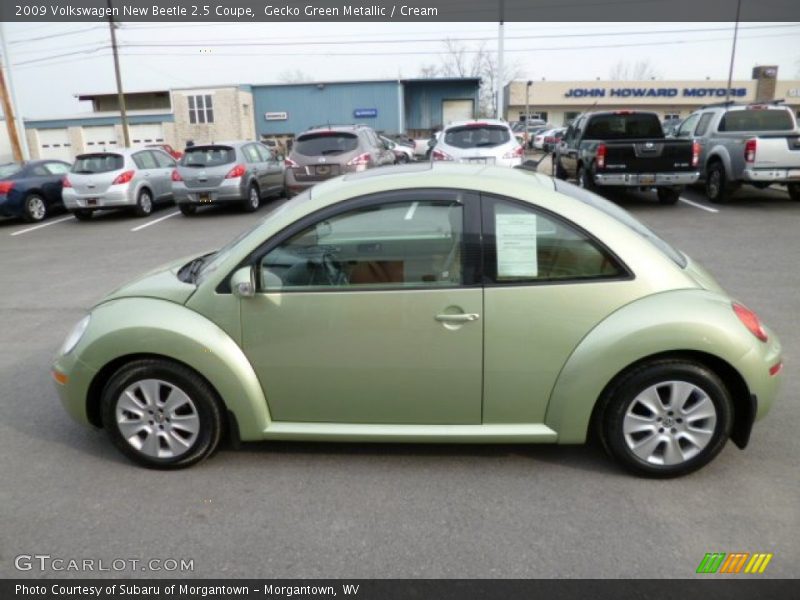 Gecko Green Metallic / Cream 2009 Volkswagen New Beetle 2.5 Coupe