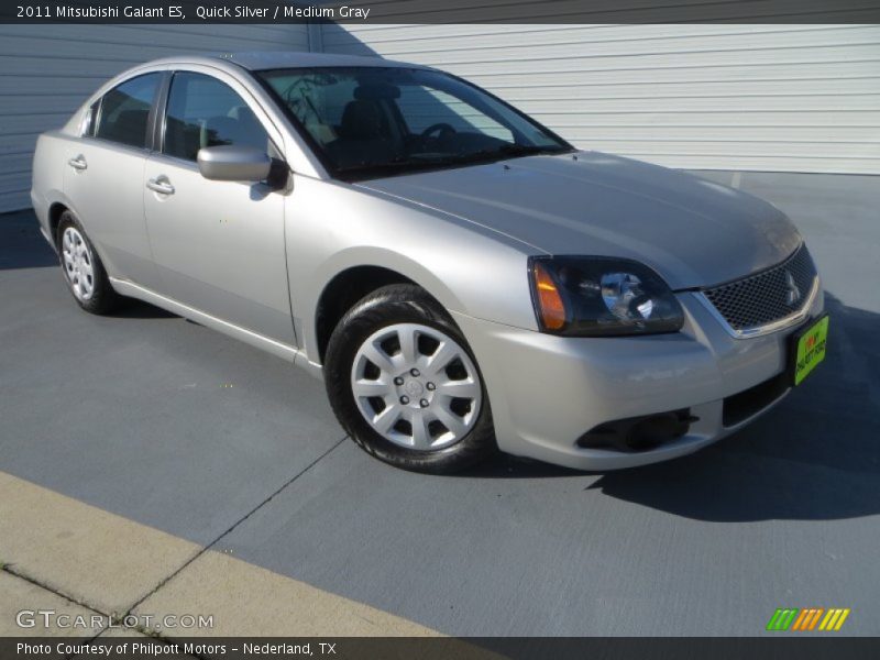 Quick Silver / Medium Gray 2011 Mitsubishi Galant ES