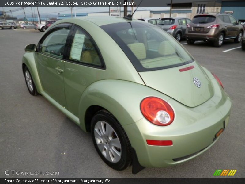 Gecko Green Metallic / Cream 2009 Volkswagen New Beetle 2.5 Coupe