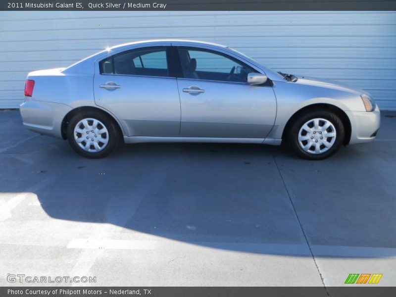 Quick Silver / Medium Gray 2011 Mitsubishi Galant ES