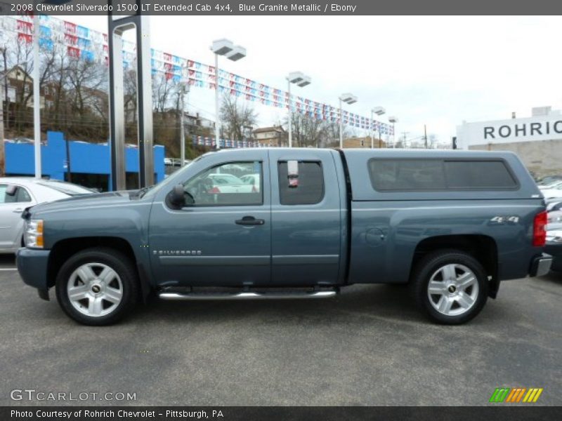 Blue Granite Metallic / Ebony 2008 Chevrolet Silverado 1500 LT Extended Cab 4x4