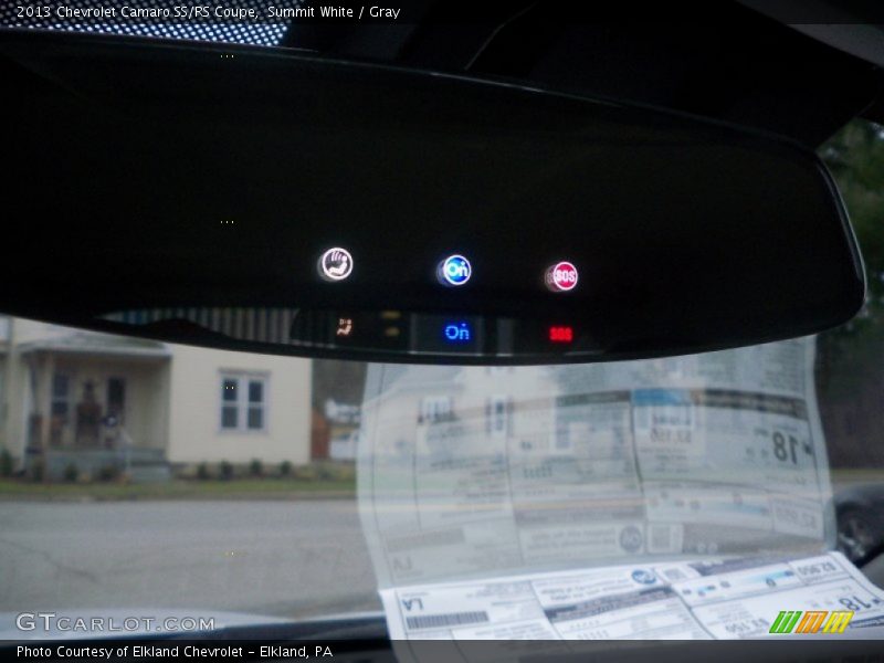 Summit White / Gray 2013 Chevrolet Camaro SS/RS Coupe