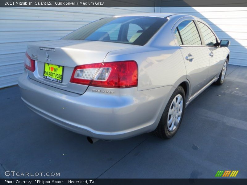 Quick Silver / Medium Gray 2011 Mitsubishi Galant ES