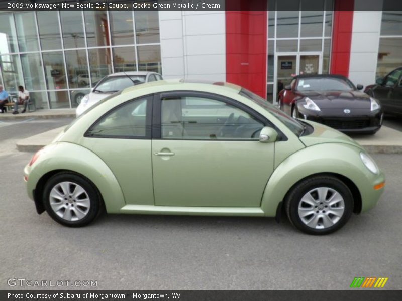 Gecko Green Metallic / Cream 2009 Volkswagen New Beetle 2.5 Coupe