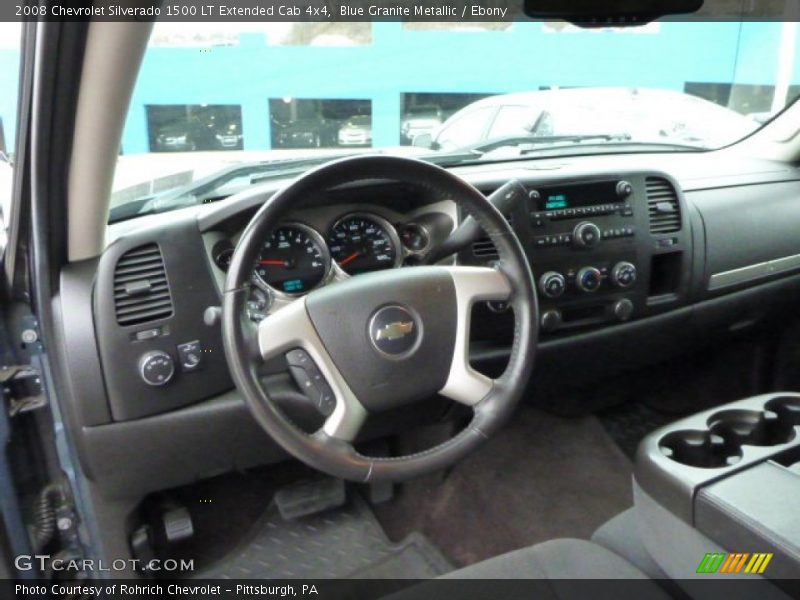 Blue Granite Metallic / Ebony 2008 Chevrolet Silverado 1500 LT Extended Cab 4x4