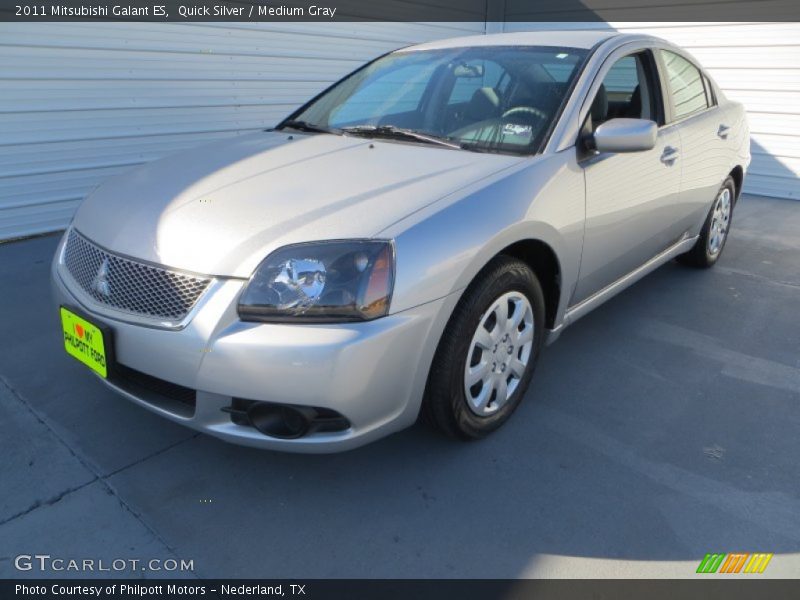 Quick Silver / Medium Gray 2011 Mitsubishi Galant ES