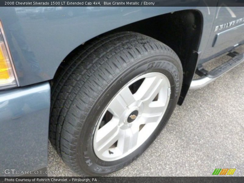 Blue Granite Metallic / Ebony 2008 Chevrolet Silverado 1500 LT Extended Cab 4x4