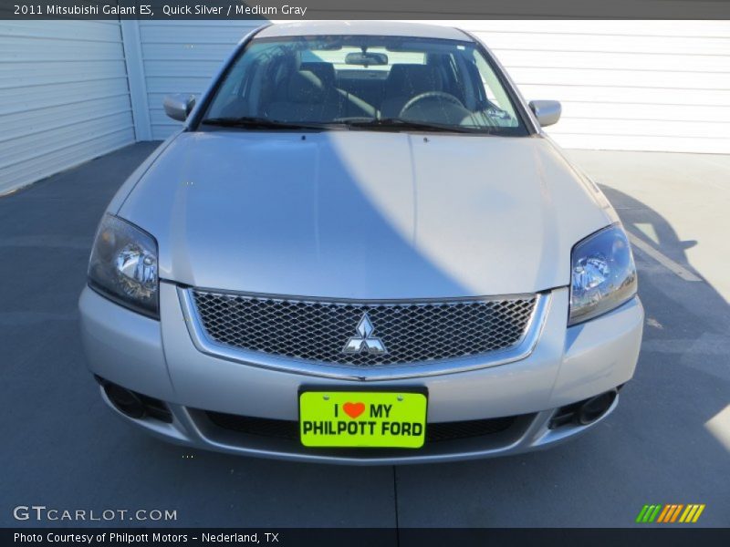 Quick Silver / Medium Gray 2011 Mitsubishi Galant ES