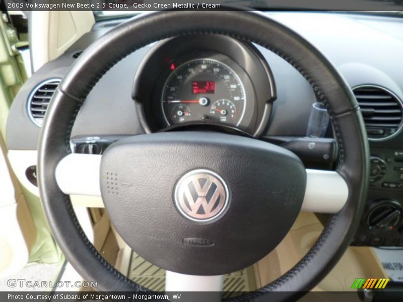 Gecko Green Metallic / Cream 2009 Volkswagen New Beetle 2.5 Coupe