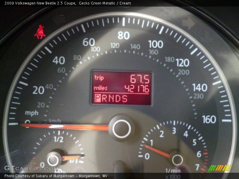 Gecko Green Metallic / Cream 2009 Volkswagen New Beetle 2.5 Coupe