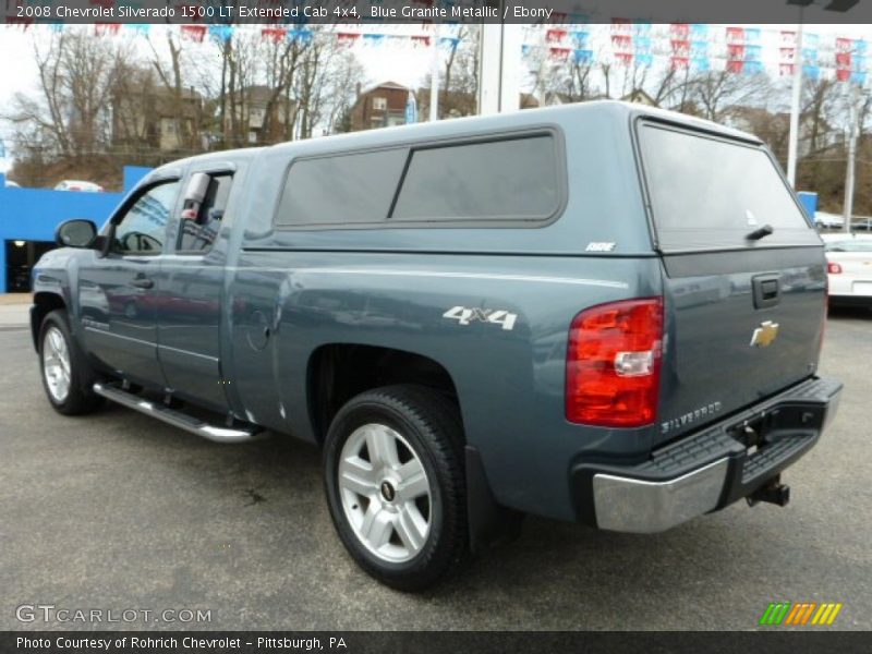 Blue Granite Metallic / Ebony 2008 Chevrolet Silverado 1500 LT Extended Cab 4x4