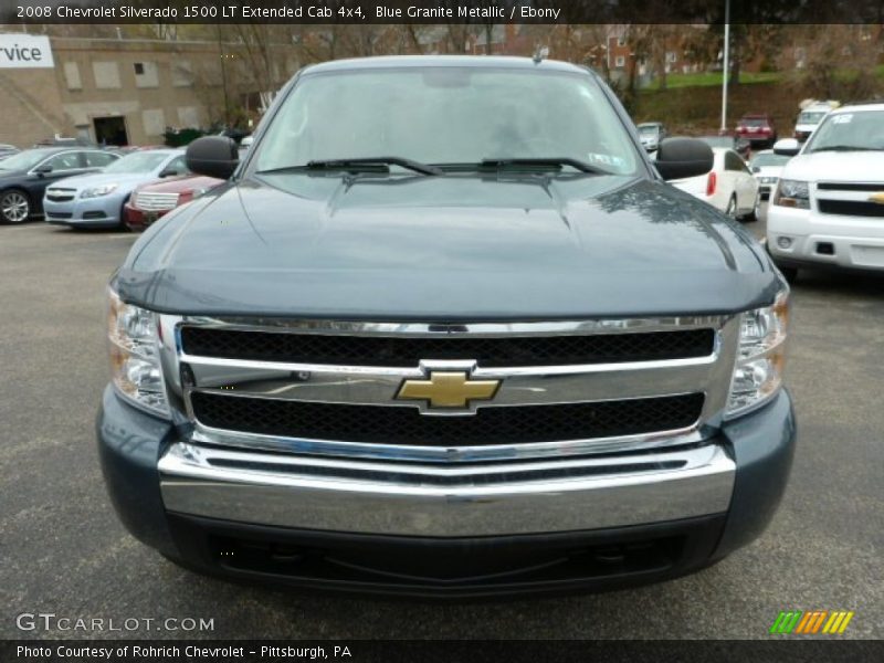 Blue Granite Metallic / Ebony 2008 Chevrolet Silverado 1500 LT Extended Cab 4x4