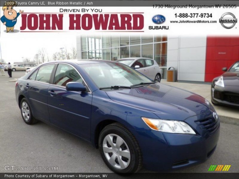 Blue Ribbon Metallic / Ash 2009 Toyota Camry LE