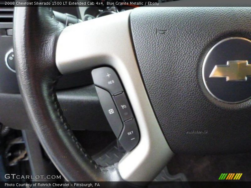 Blue Granite Metallic / Ebony 2008 Chevrolet Silverado 1500 LT Extended Cab 4x4