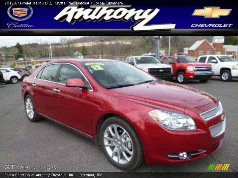 Crystal Red Tintcoat / Cocoa/Cashmere 2012 Chevrolet Malibu LTZ