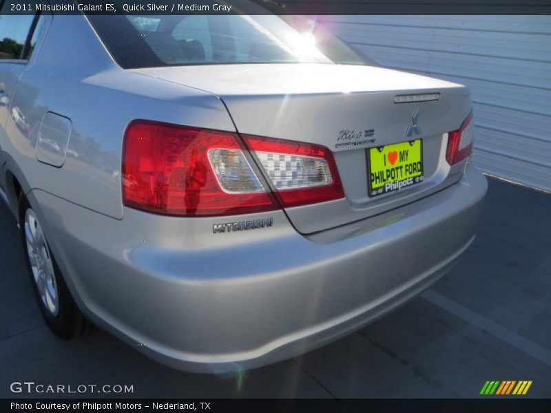 Quick Silver / Medium Gray 2011 Mitsubishi Galant ES
