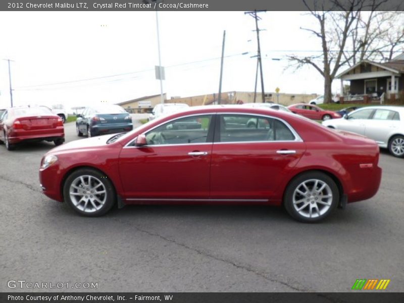 Crystal Red Tintcoat / Cocoa/Cashmere 2012 Chevrolet Malibu LTZ