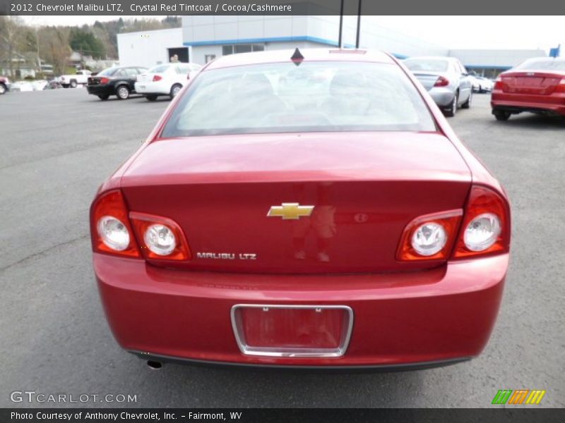 Crystal Red Tintcoat / Cocoa/Cashmere 2012 Chevrolet Malibu LTZ