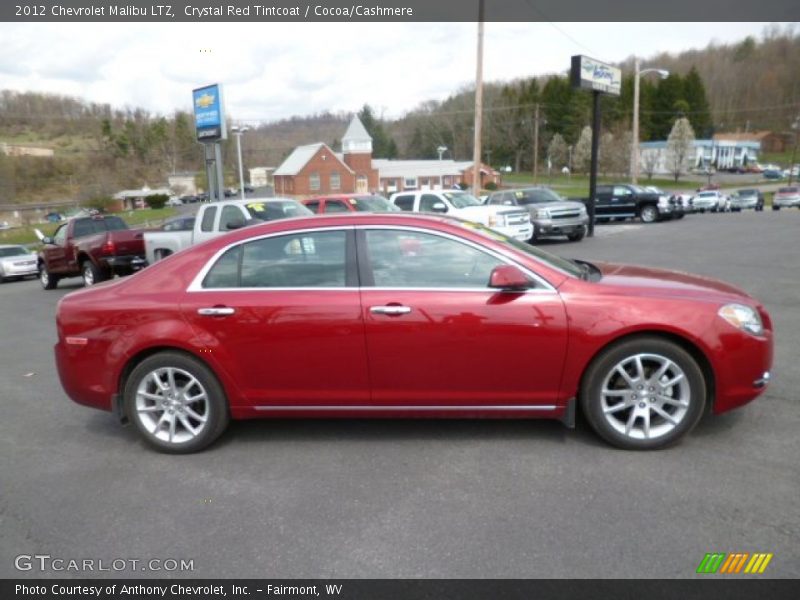 Crystal Red Tintcoat / Cocoa/Cashmere 2012 Chevrolet Malibu LTZ