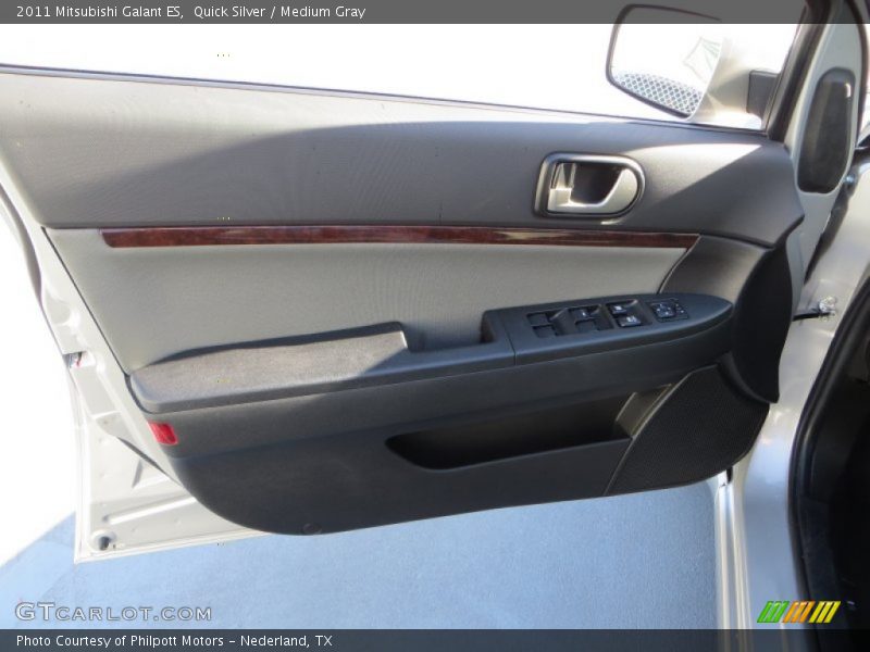 Quick Silver / Medium Gray 2011 Mitsubishi Galant ES