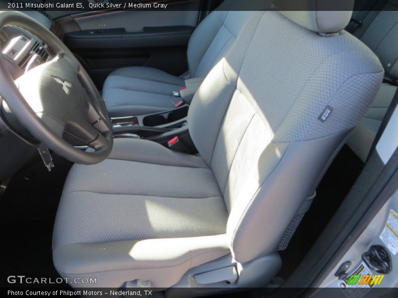 Quick Silver / Medium Gray 2011 Mitsubishi Galant ES