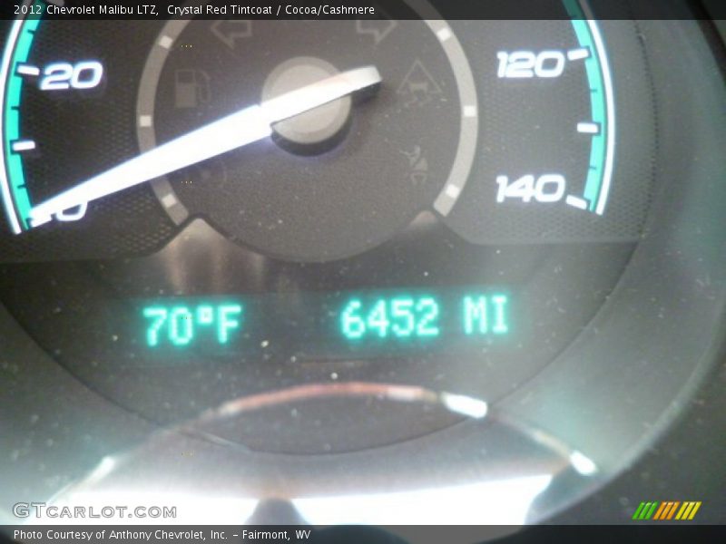 Crystal Red Tintcoat / Cocoa/Cashmere 2012 Chevrolet Malibu LTZ
