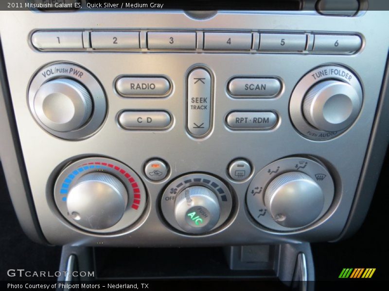 Quick Silver / Medium Gray 2011 Mitsubishi Galant ES