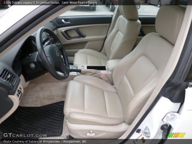 Satin White Pearl / Taupe 2006 Subaru Legacy 2.5i Limited Sedan