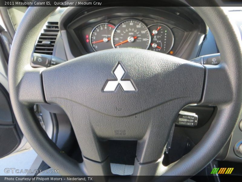 Quick Silver / Medium Gray 2011 Mitsubishi Galant ES