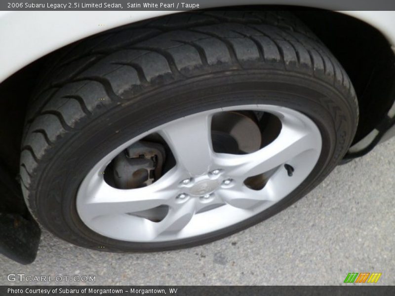 Satin White Pearl / Taupe 2006 Subaru Legacy 2.5i Limited Sedan