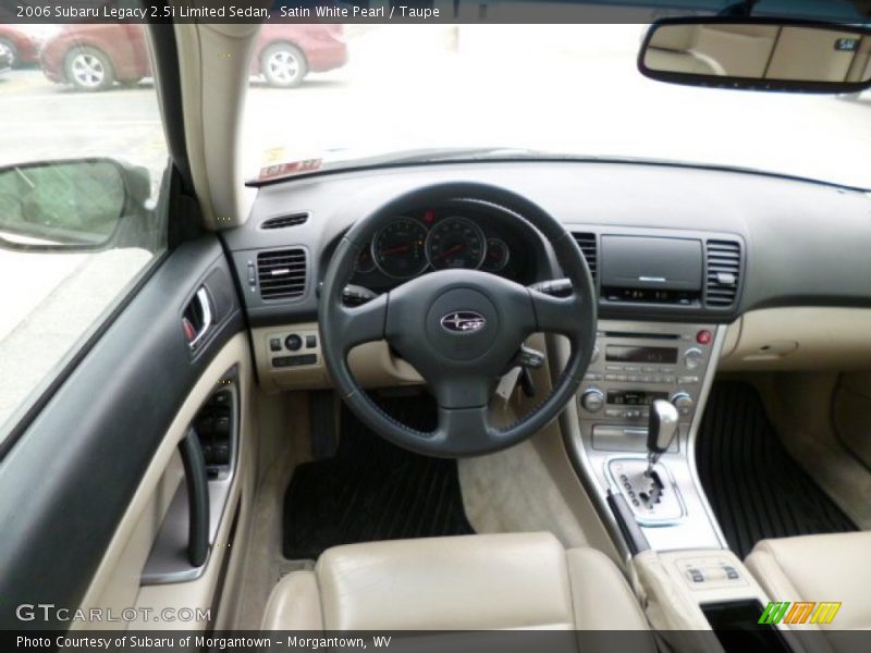 Satin White Pearl / Taupe 2006 Subaru Legacy 2.5i Limited Sedan