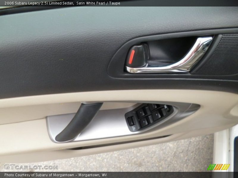 Satin White Pearl / Taupe 2006 Subaru Legacy 2.5i Limited Sedan