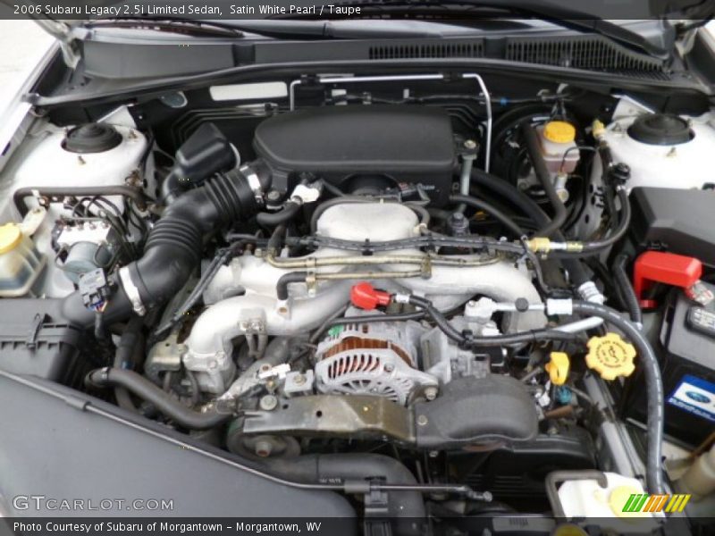 Satin White Pearl / Taupe 2006 Subaru Legacy 2.5i Limited Sedan