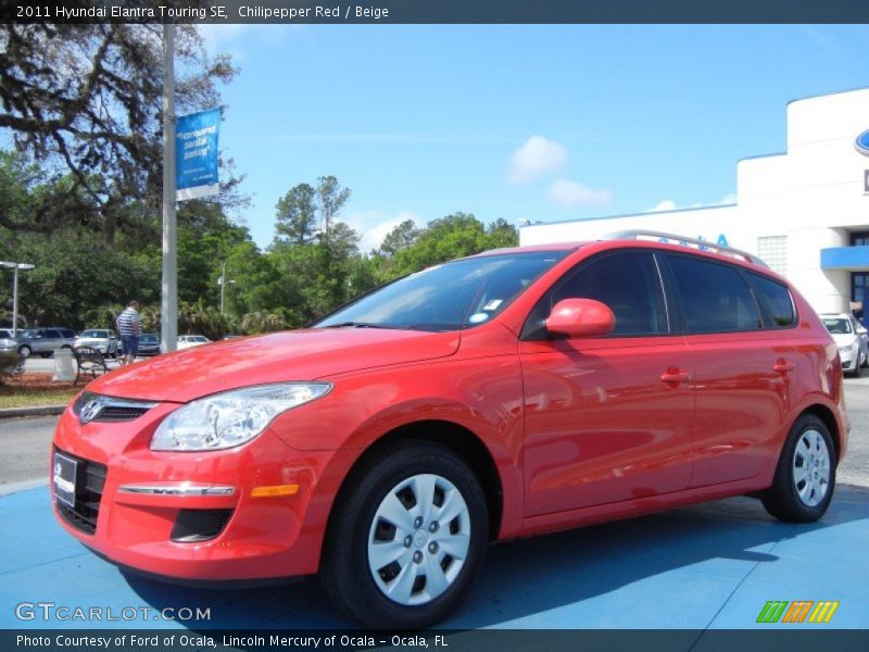 Chilipepper Red / Beige 2011 Hyundai Elantra Touring SE