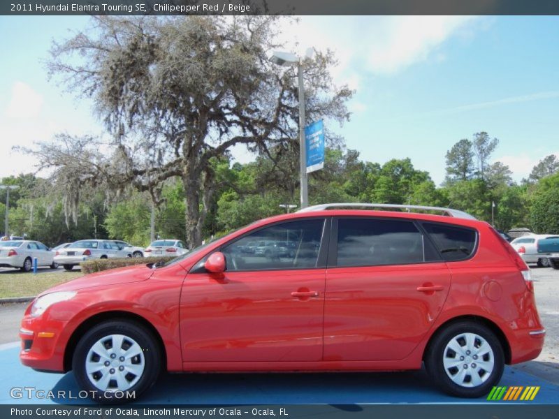 Chilipepper Red / Beige 2011 Hyundai Elantra Touring SE