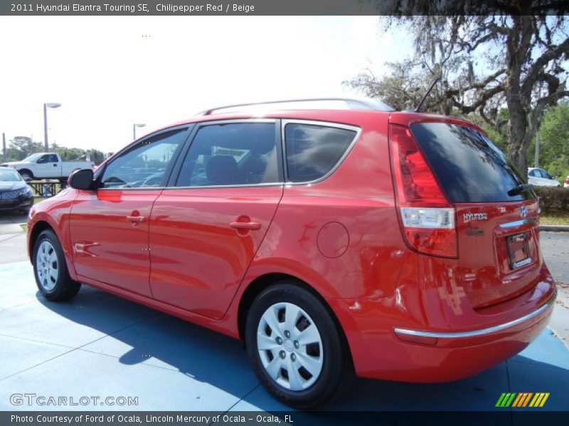 Chilipepper Red / Beige 2011 Hyundai Elantra Touring SE