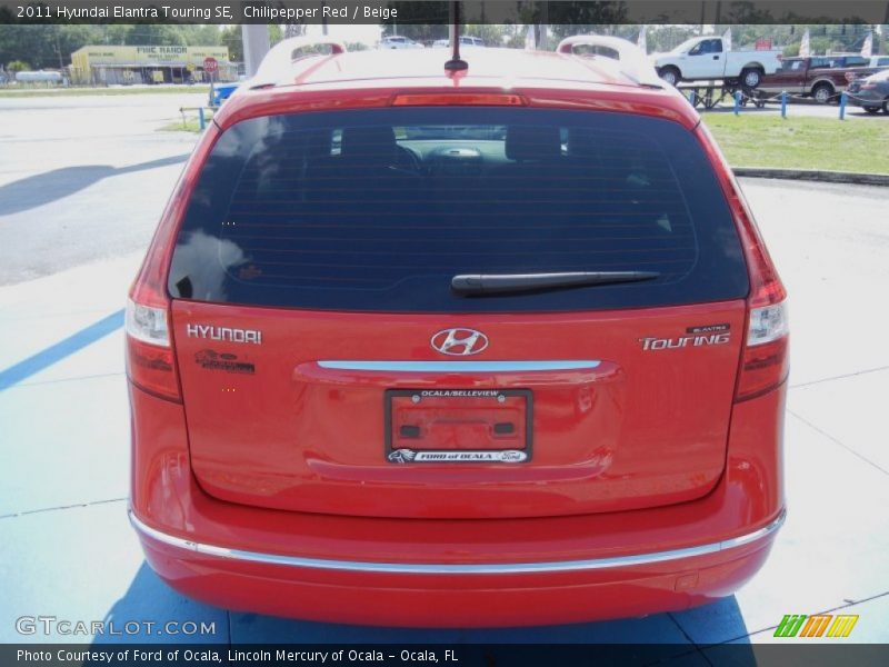 Chilipepper Red / Beige 2011 Hyundai Elantra Touring SE