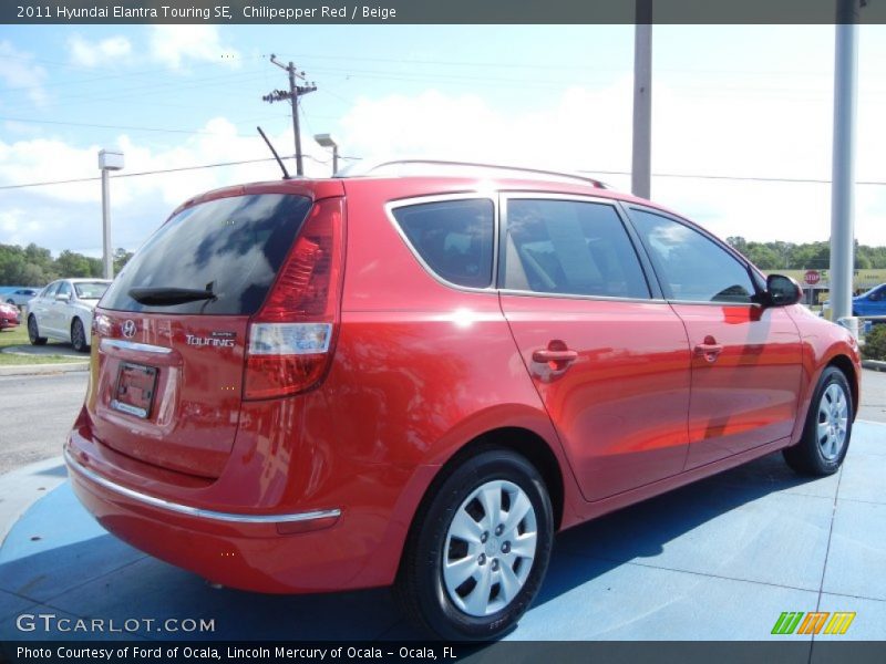 Chilipepper Red / Beige 2011 Hyundai Elantra Touring SE