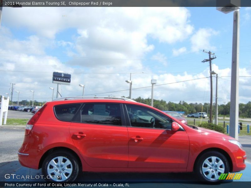 Chilipepper Red / Beige 2011 Hyundai Elantra Touring SE