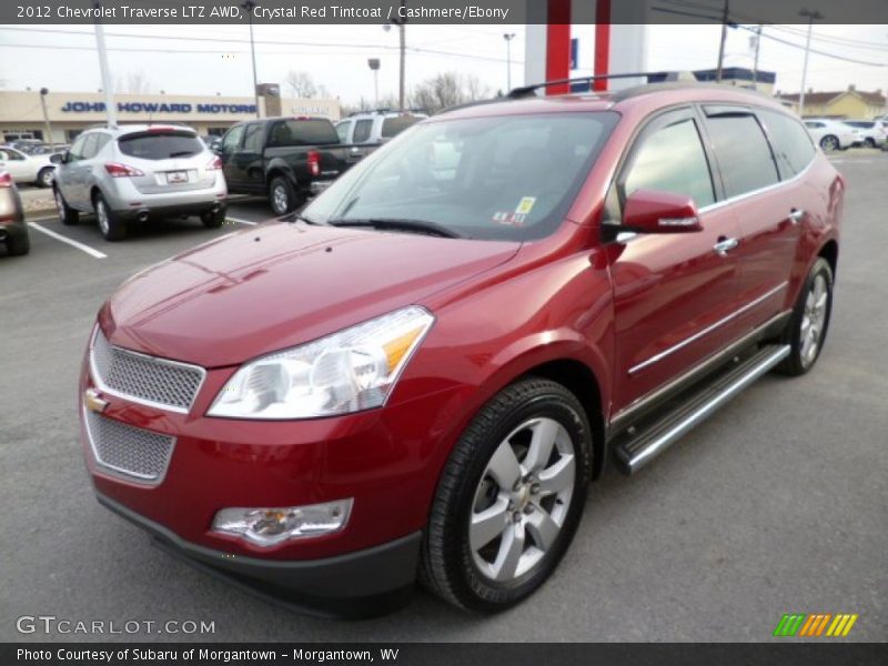 Crystal Red Tintcoat / Cashmere/Ebony 2012 Chevrolet Traverse LTZ AWD