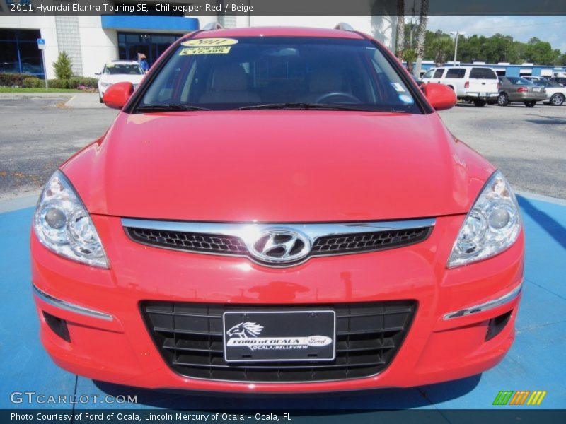 Chilipepper Red / Beige 2011 Hyundai Elantra Touring SE