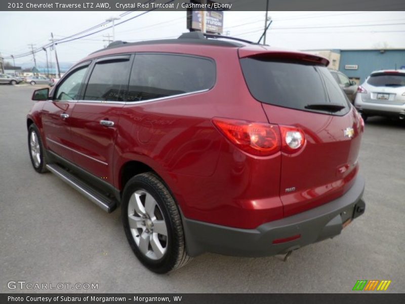 Crystal Red Tintcoat / Cashmere/Ebony 2012 Chevrolet Traverse LTZ AWD